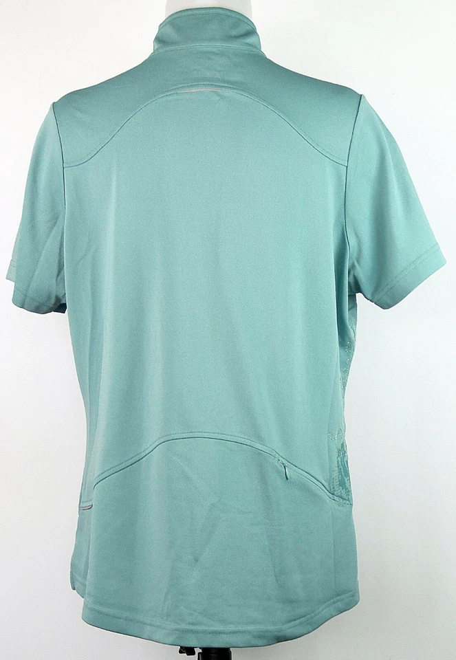 Camisa de Ciclismo Atlética Novara Verde S/S Pergamino Bordada Poli Reciclado XL Foto 3 de 4