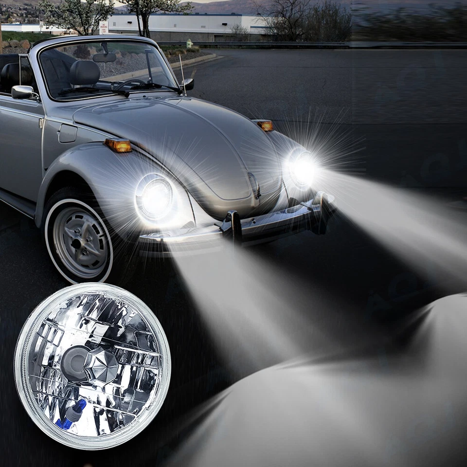 DOT 4PC 5.75 5-3/4 Chrome Round LED Headlights For Buick Electra GS 350 400 455 - Image 2 of 4