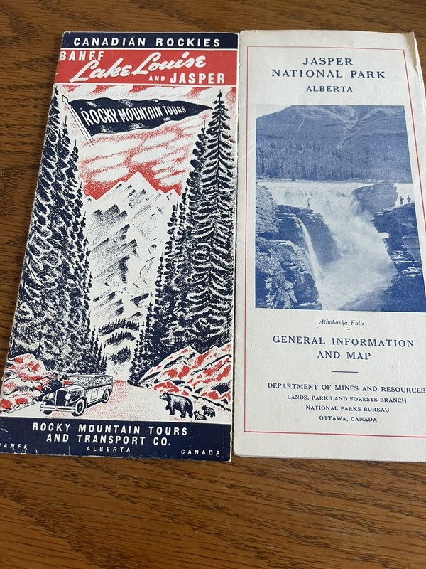 1941 Jasper National Park, And Rocky Mountain Tours Pamphlets