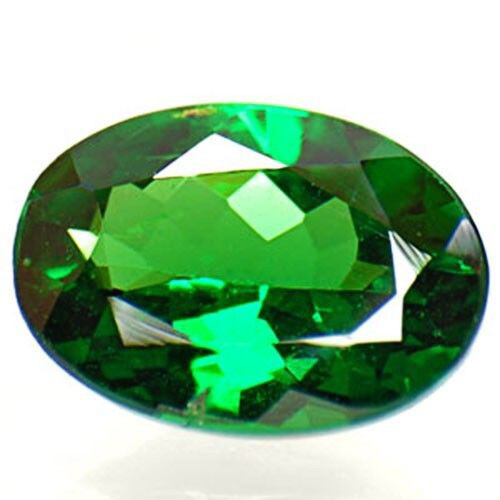 Granate tsavorita KENIA 0,88 quilates natural sin tratar verde oscuro ovalado - Imagen 2 de 3