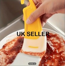 Silicone Pan Scraper Kitchen Utensil Cleaning Spatula Cooking Baking Oil Scraper