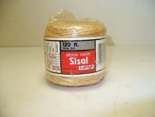Lehigh Sisal Item 312 Medium Weight Twine 120ft 40 yards Made in Mexico New