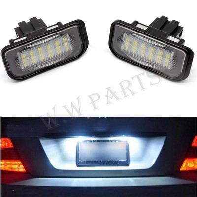 mercedes number plate light fault