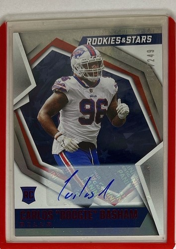 2021 Rookies & Stars - #193 Carlos Basham Jr. Rookie Auto #’d /249 (AU,Rc) - 第 1/2 張圖片