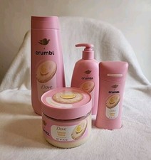 Dove X Crumbl Lemon Glaze Gift Set - Body/hand Wash, Scrub, Deodorant FAST SHIP
