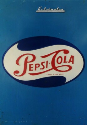 PEPSI-COLA 冷蔵庫 ヴィンテージ Original early 1950's or late 40's Pepsi Cola Cooler Kelvinator