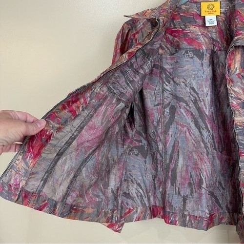 Ruby Rd Semi Sheer Full Zip Lightweight Jacket 10P - Picture 9 of 11