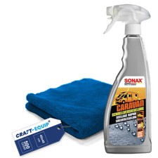 SONAX 750ml Caravan Schnellversiegelung + randloses Microfasertuch Lack Pflege