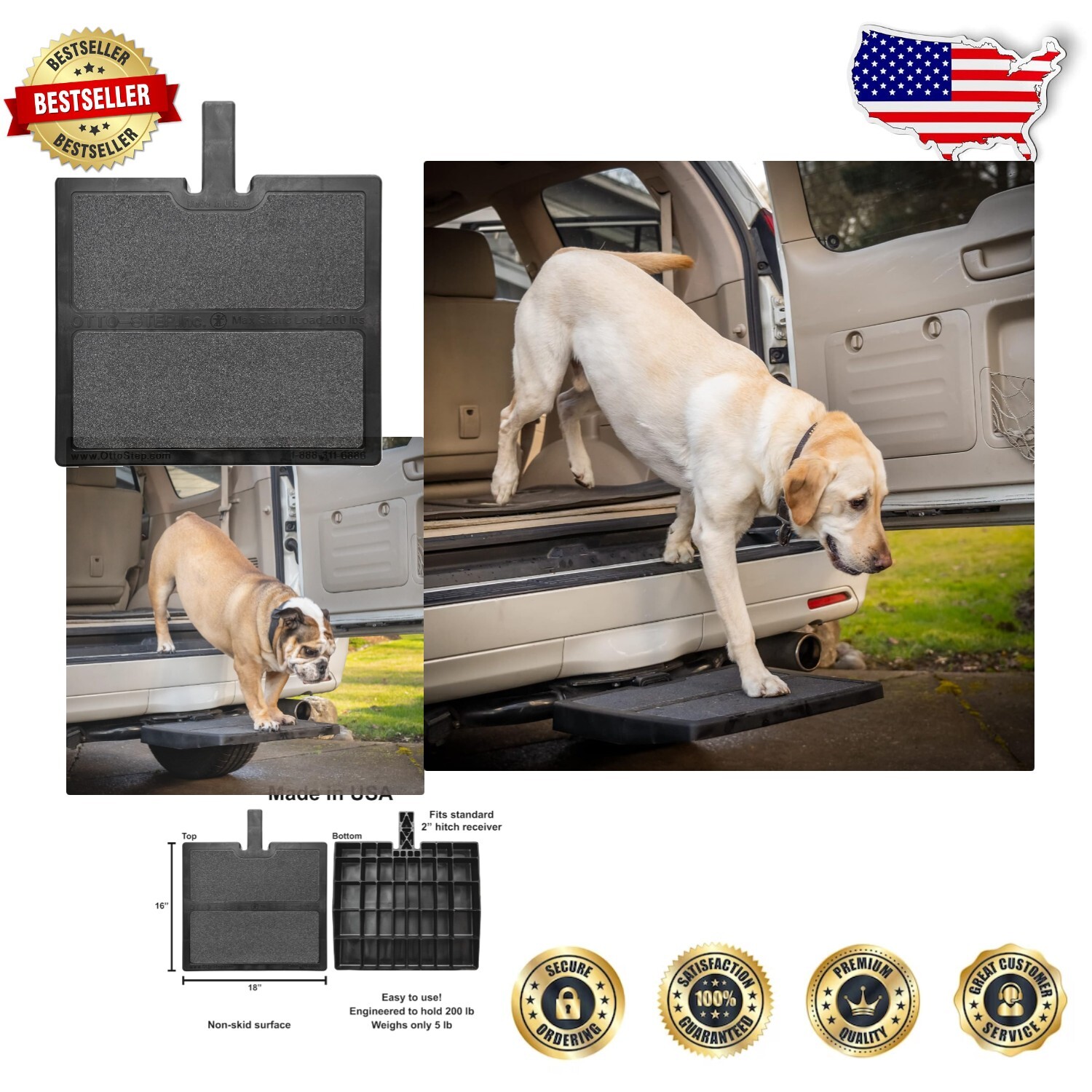 Pet Supplies Trailer Hitch Dog Ramp Pet Ramp Step Helps Dogs Get