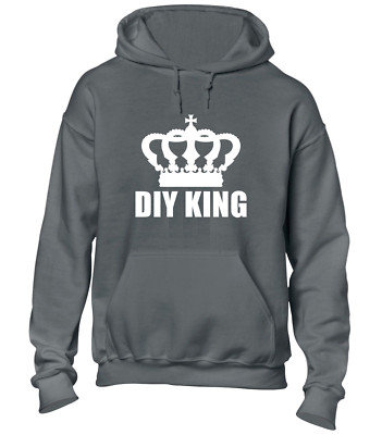 DIY KING HOODY HOODIE LUSTIG WITZ GESCHENKIDEE FÜR PAPA EHEMANN OPA TOP GESCHENK