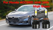 Led For Accord 2018-2019 Headlight Kit 9005 Hb3 6000k White Cree Bulbs High Beam