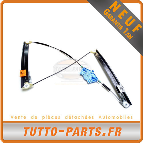Lève-vitre avant droit 8E0837462 avec rails en acier renforcé pour Audi A4