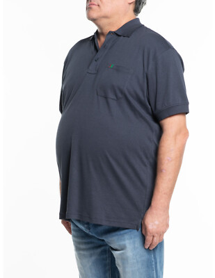 Übergrößen Herren Maxfort Poloshirt 39750 Baumwolle Kurzarm mit Tasche