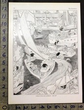 Yate náutico 1928 barco puerto vela motor deporte vástagos bruce arte dibujos animados 30596