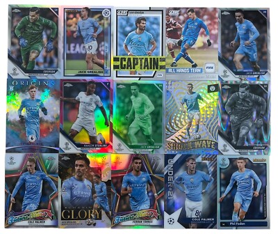 Lot 15 Cards Manchester CITY Inserts, reflectors, Rookies PALMER, FODEN
