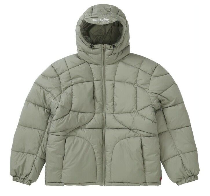 Supreme Warp Hooded Puffy Jacket Supreme Jacket Sage XL FW21 *IN HAND* NEW
