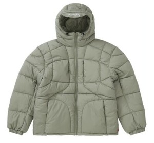 supreme hooded down jacket