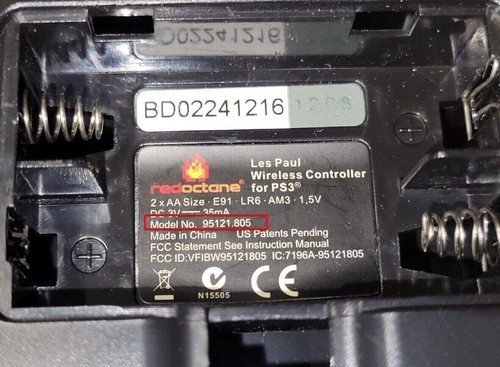 Guitar Hero Les Paul Replacement Battery Cover PS3 Xbox 360 95121.805 95123.805 - Picture 8 of 14