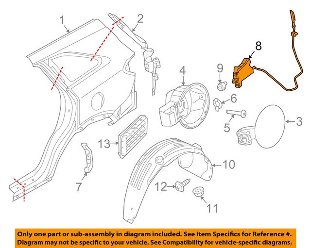 Kia OEM 2016 Sorento Fuel Gas Doorrelease Actuator 81590C6000 for sale