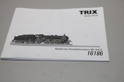 Minitrix manual de instrucciones 16186 locomotora de vapor serie 18 612 escala N | Zustand: Gebraucht