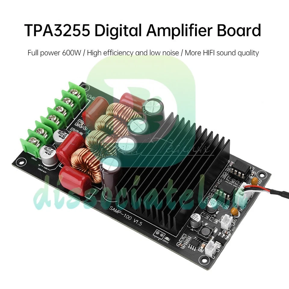 TPA3255 HiFi Digital Amplifier Board 2x300W Class D Power Amplifier Module DE - Bild 2 von 4