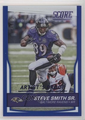 2016 Score Jumbo Artist's Proof 35/50 Steve Smith Sr #25 l8x
