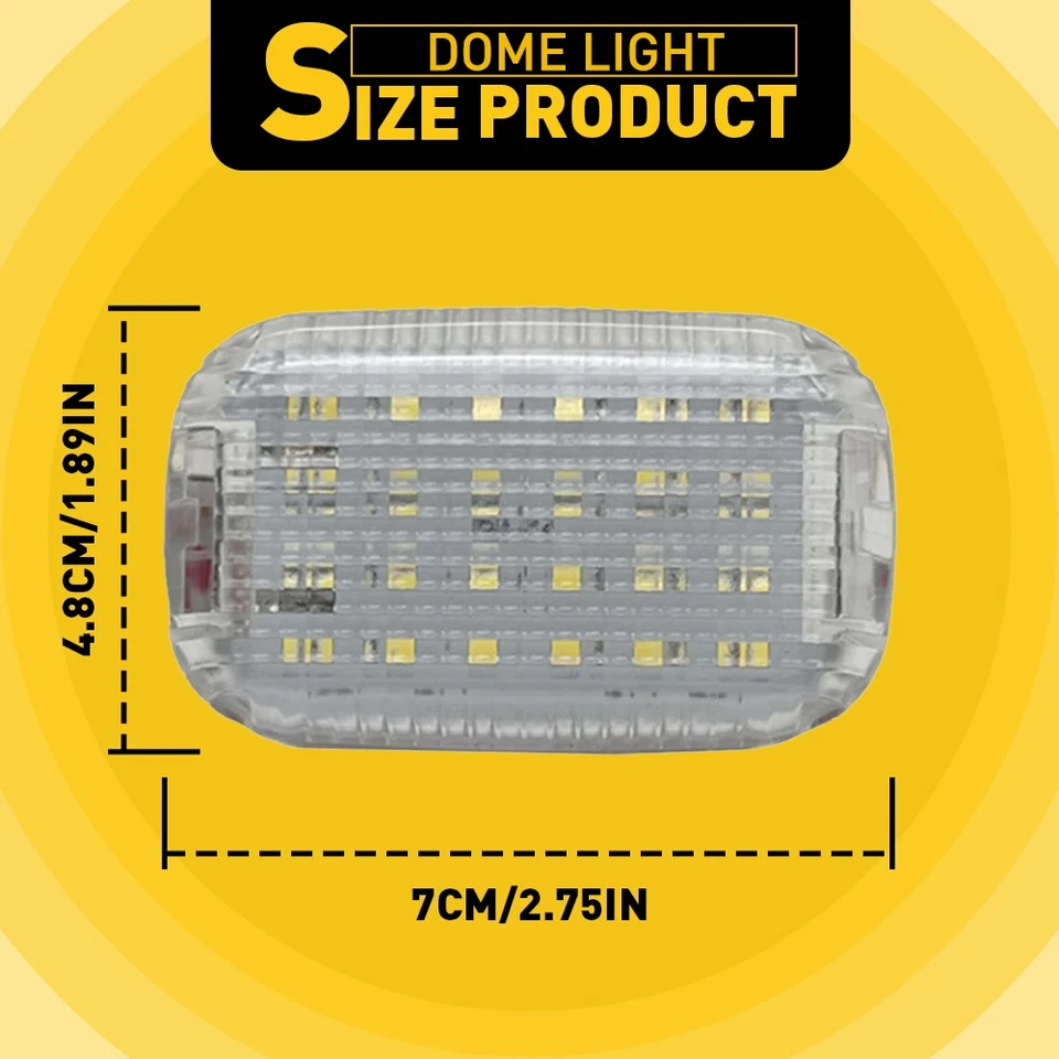2x Luz LED Interior Domo Área de Carga para Ford Transit 150 250 350 2015-2024 Furgoneta Foto 2 de 4