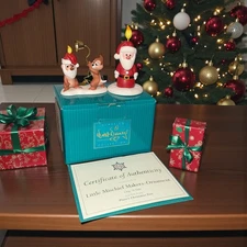 1997 WDCC Pluto’s Christmas Tree LITTLE MISCHIEF MAKERS Ornament & SANTA CANDLE