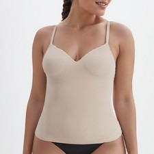 Maidenform Women Shapewear Cami Tank Top Beige Small Tummy Control Shaper NWT