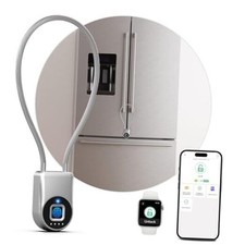 Fingerprint Cable Lock, Fridge Lock with Fingerprint Bluetooth APP Control,