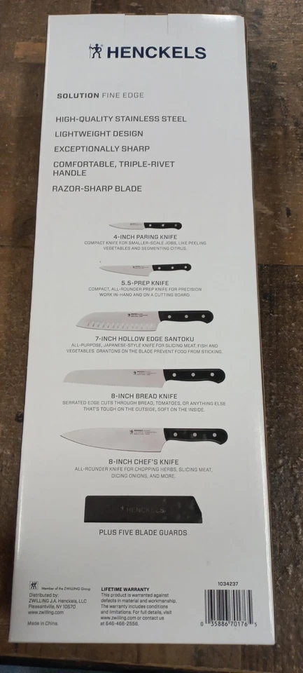 ZWILLING J.A. Henckels Stainless Steel 10 Piece Set Solution Fine Edge - Image 2 of 4