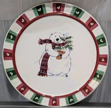 Pfaltzgraff Snow Bear Collection Trivet, Hot Plate Or Cheese Tray
