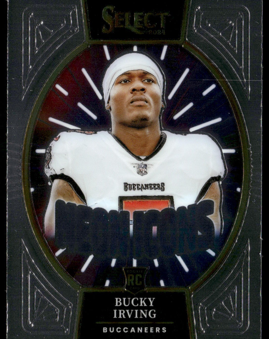 2024 Panini Select - Neon Icons Bucky Irving #12 Silver Prizm (RC)