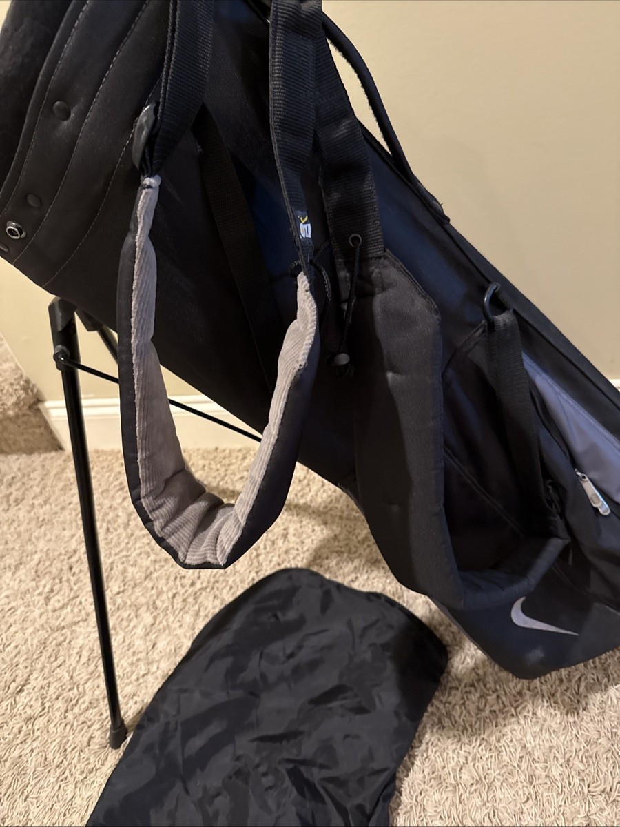 Nike Golf Black 5-Way Divider Lightweight Stand Carry Adult Bag