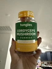 Fungies Cordyceps Mushroom Gummies  Energy Support  Mango and Pineapple (60ct)