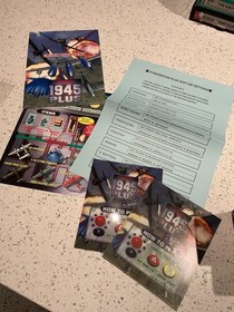 Neo Geo MVS Strikers 1945 Plus Tested And Working Clear Cart Manual Box