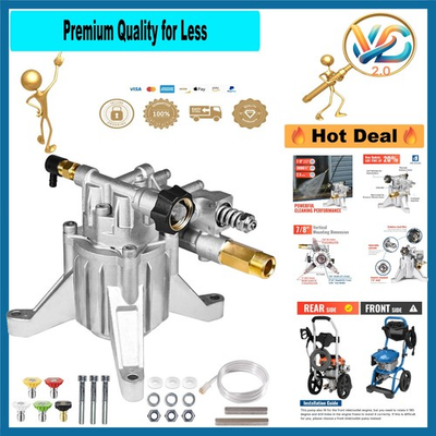 #ad Reborn Power Washer Pump 7 8quot; Shaft 3000 PSI 2.5 GPM Replacement for Ryobi Ho... $115.49