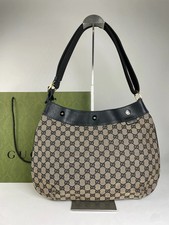 Borsa hobo vintage Gucci in tela marrone