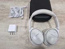 Bose QuietComfort QC 45 Noise Cancelling Bluetooth Headphones - White Excellent