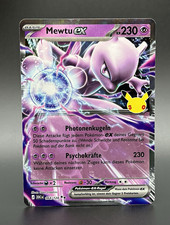 Pokémon TCG Mewtwo EX 064/128 30 anni rara carta Holo Foil ITA