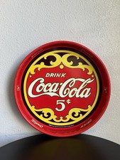 Round Coca-Cola 5 Cent Drink Tray 13x13