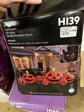 At Home AirBlown Inflatable Halloween 15ft Long Pumpkin Patch