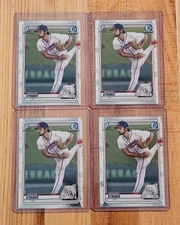Spencer Strider 2020 Bowman Draft 1st Chrome Prospect LOT (x4) #BD-20