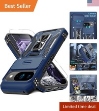 Navy Blue Military Grade Case for Google Pixel 10/10 Pro with Slide Camera Cover
