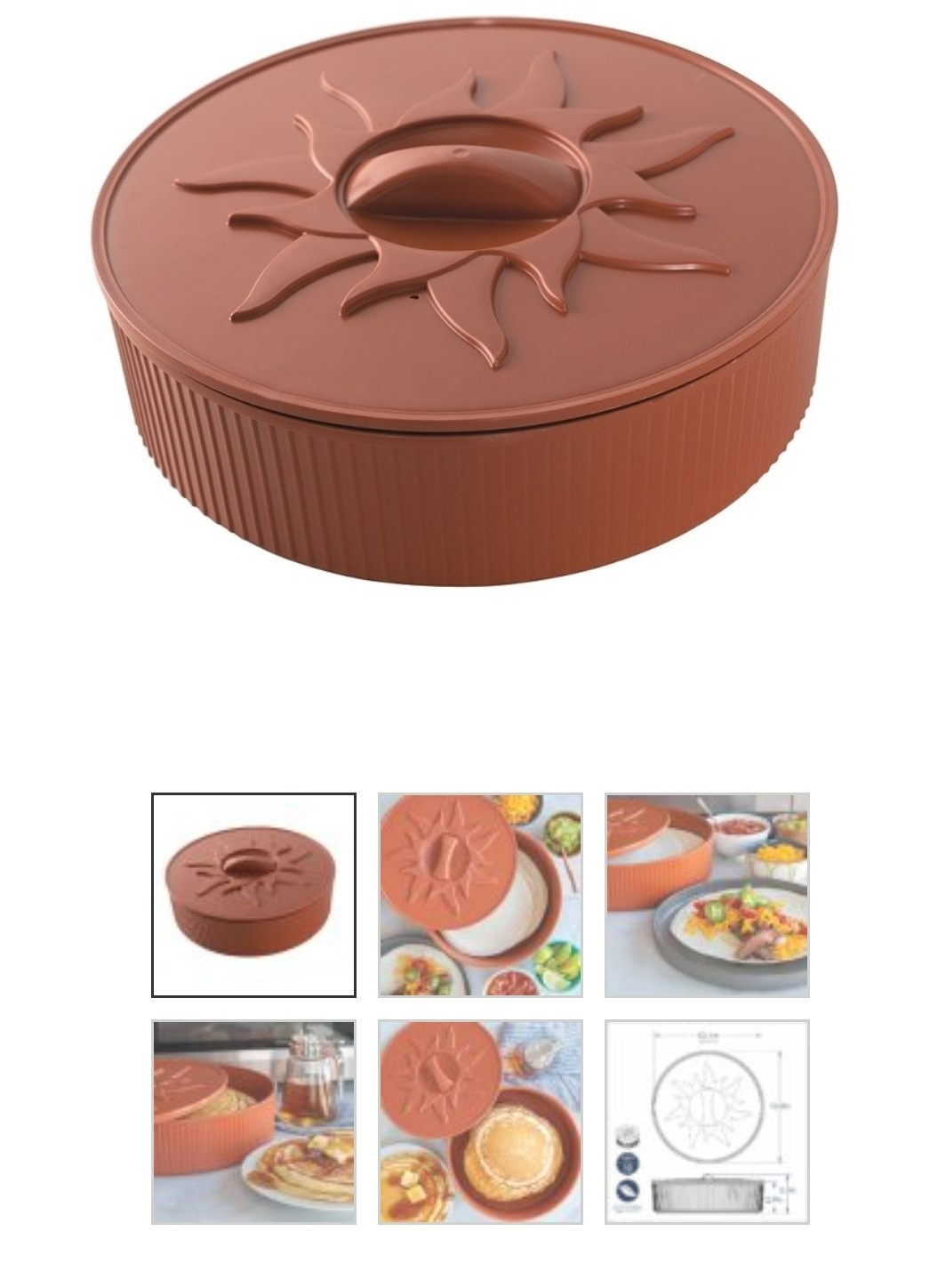 Nordic Ware Tortilla and Pancake Warmer for Fresh, Warm Dishes