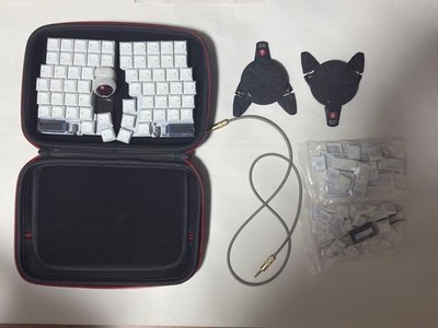 Keyball 61 Ergonomic Mechanical Keyboard Kit Pre-assembled Perixx 25mm Red