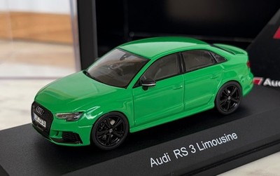 1:43 AUDI RS3 LIMOUSINE  GRÜN  2018  EXTREM SELTEN  SEHR PRÄZISE