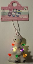 Hello Kitty Ceramic Light Up Christmas Tree Ornament NWT Primark