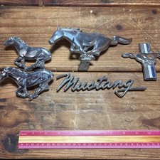 Vintage 1960-1970's Ford Mustang Hood Ornaments Grill Emblems