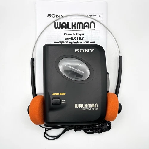 Sony Walkman WM-EX102 Cassette Player - New Belt - Reconditioned